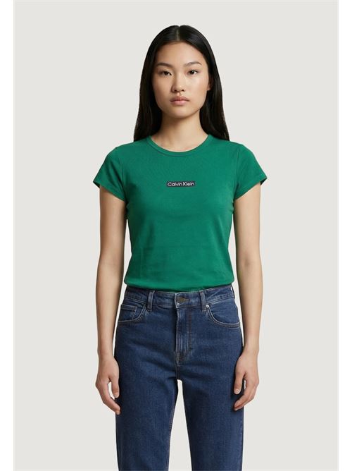 placed institutional baby tee CALVIN KLEIN JEANS | LV047F842GL4G